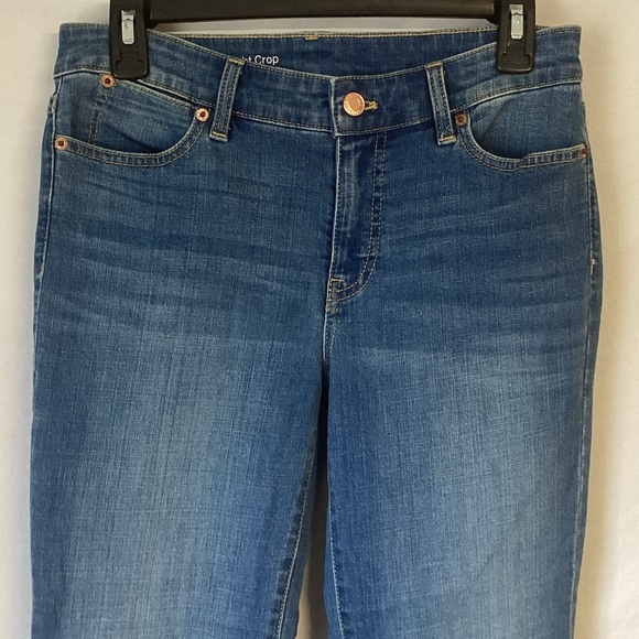 Talbots Flawless Straight Crop Blue Women's Jeans Size 2 - Picture 2 of 9